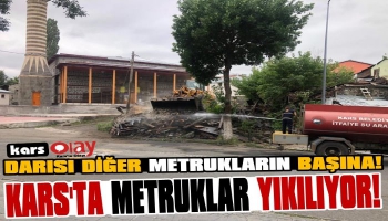 Kars'ta Metruk Binalar Yıkılıyor!