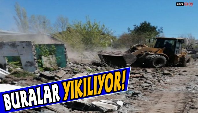 Kars'ta Metruk Binalar Yıkılıyor!