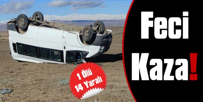 Kars'ta Okul Servisi Kaza Yaptı, 1 Ölü 14 Yaralı