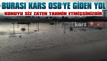 Kars'ta OSB'nin Yolu Yine Sele Teslim Oldu