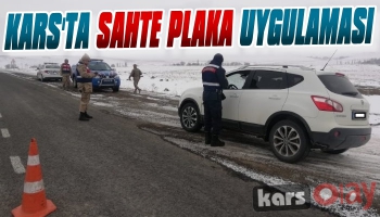 Kars'ta Sahte Plaka Uygulaması