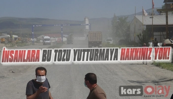 Kars'ta Sanayinin Yolları Toza Boğuluyor!