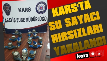 Kars'ta Su Sayacı Hırsızları Yakalandı