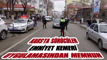 Kars'ta Sürücüler Emniyet Kemeri Uygulamasından Memnun