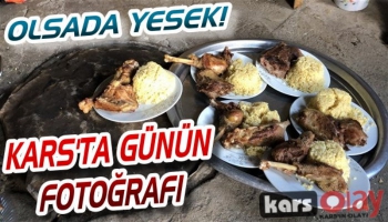 Kars’ta tandırda kaz geleneği