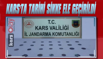 Kars'ta Tarihi Sikke Ele Geçirdi