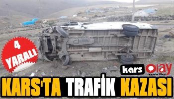 Kars'ta Trafik Kazası: 4 Yaralı