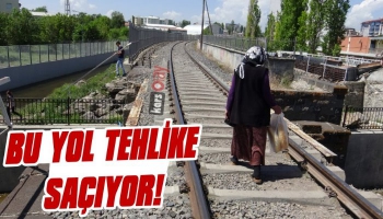 Kars'ta Tren Yolu Tehlike Saçıyor!