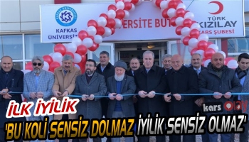 Kars’ta Türk Kızılay’ı Üniversite Butik Evi Açıldı