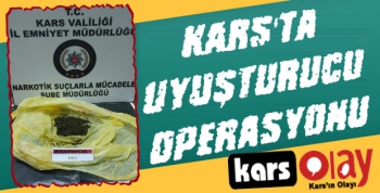 Kars'ta Uyuşturucu Operasyonu