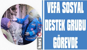 Kars’ta Vefa Sosyal Destek Grubu Görevde