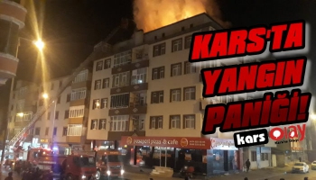 Kars’ta Yangın Paniği