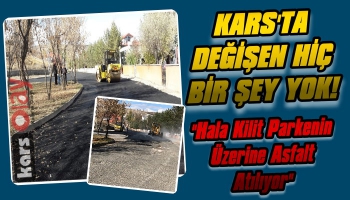 Kars'ta Yol Düzenleme ve Onarım Çalışmaları