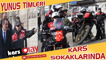 Kars'ta Yunus Polisleri Göreve Başladı