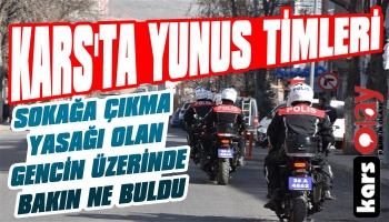 Kars'ta Yunus Timleri Sokağa Çıkma Yasağı Olan Gencin Üzerinde Bakın Ne Buldu?