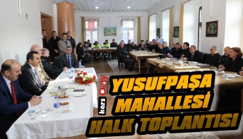 Kars'ta Yusufpaşa Mahallesi Halk Toplantısı