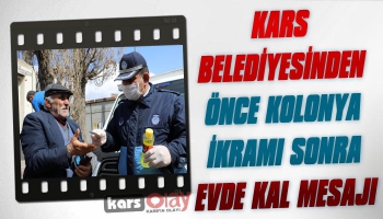 Kars'ta Zabıta Ekiplerinin Korona Virüs Mesaisi