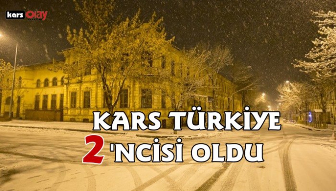 KARS TÜRKİYE İKİNCİSİ OLDU