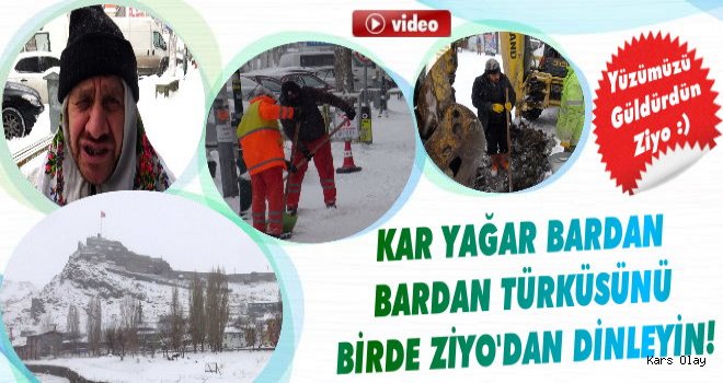 Kars Yağar Bardan Bardan Yollar Kapandı Kardan!