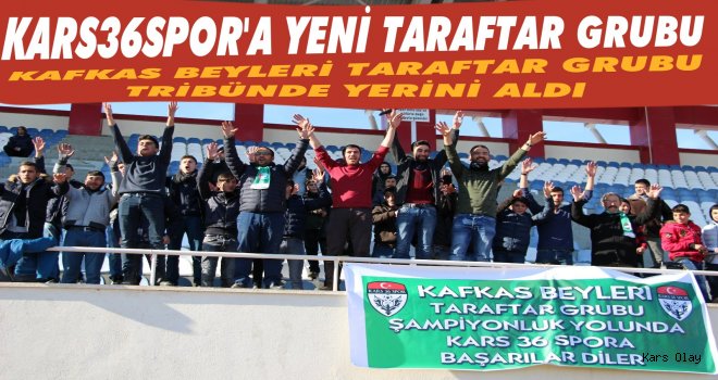 Kars36Spor'a Yeni Taraftar Grubu