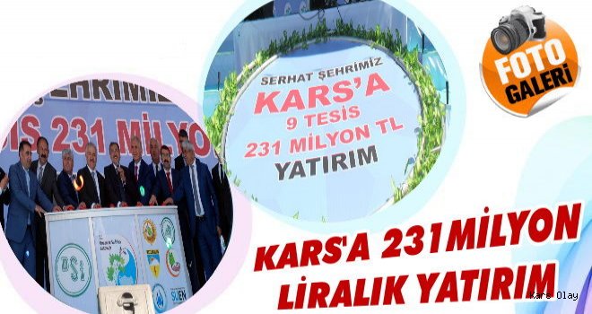 Kars'ta 9 Tesisin Temeli Atıldı