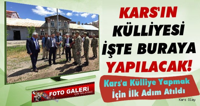 Kars'a Külliye Yapmak İçin İlk adım Atıldı 