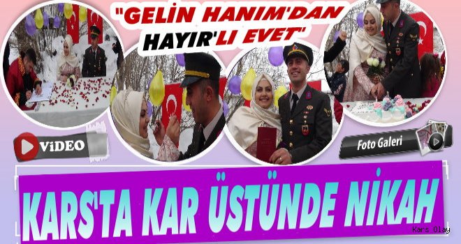 Kars'da Eksi 25 Derecede Nikah Kıydılar