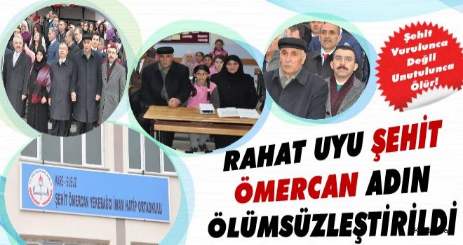 Karslı Şehidin Adı O Okulda Ölümsüzleştirildi