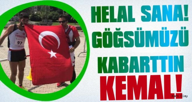 Karslı Sporcu Kemal Yıldırım Göğsümüzü Kabarttı!