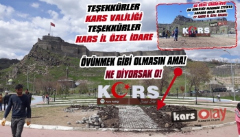 KarsOlay Yazdı Kars Yazısının Çevresi Çamurdan Kurtarıldı