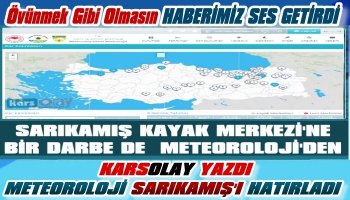 KarsOlay Yazdı Meteoroloji Sarıkamış'ı Hatırladı!