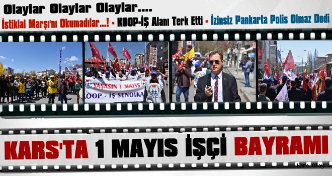 Kars'ta 1 Mayıs İşçi Bayramı