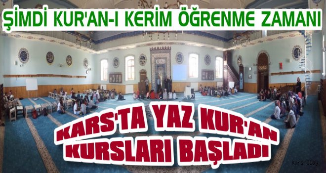 Kars’ta 2018 Yaz Kuran Kursları Başladı