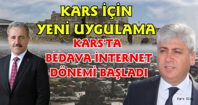 Kars'ta Akıllı Kent Uygulamasıyla Bedava İnternet Dönemi