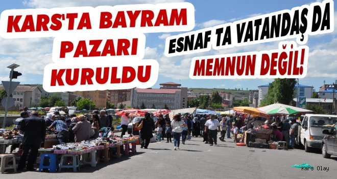 Kars'ta Bayram Pazarı Kuruldu