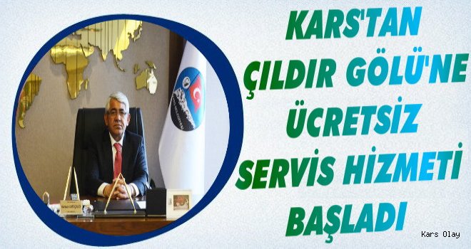 Kars'ta Çıldır Gölü’ne Ücretsiz Servis