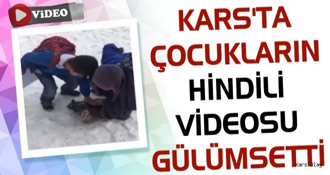 Kars'ta Çocukların Hindili Videosu Güldürdü