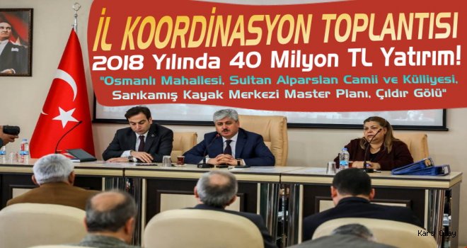 Kars'ta İl Koordinasyon Toplantısı