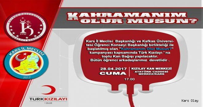 Kars'ta 'Kahramanım Olur musun?' Kampanyası