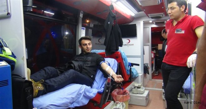 Kars'ta Kan Bağışı Kampanyası