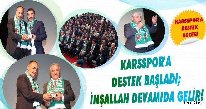 Kars'ta Karsspor'a Destek Kampanyası