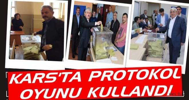 Kars'ta Protokol Oyunu Kullandı