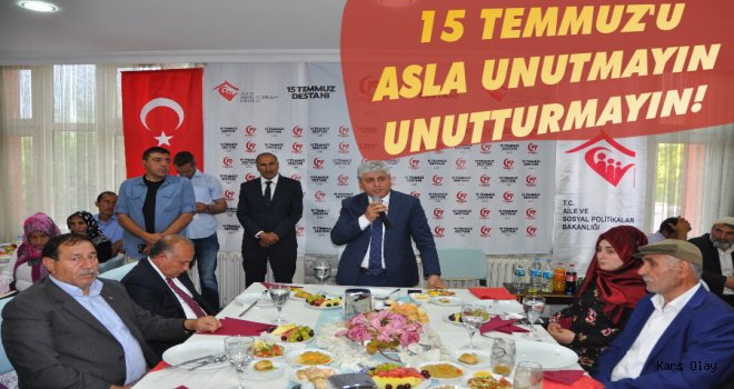 Kars'ta Şehit Gazi ve Gazi Aileleri Yakınları Onuruna Yemek