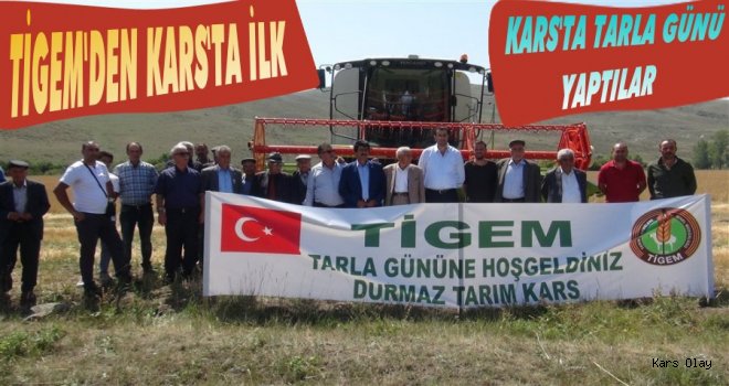 Kars'ta TİGEM'den Tarla Günü