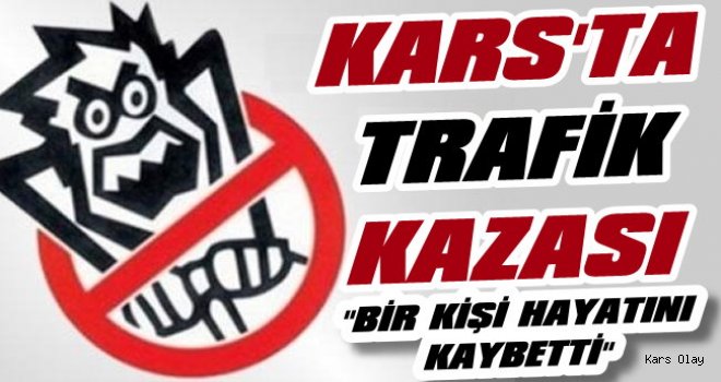 Kars'ta Trafik Kazası: 1 Kişi Öldü!