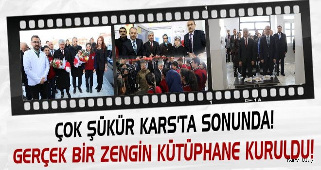 Kars'ta Zenginleştirilmiş Kütüphane Açıldı