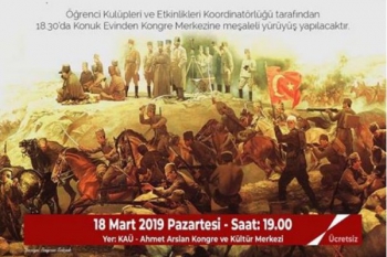 KAÜ'den 18 Mart Çanakkale Zaferi Programı