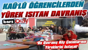 KAÜ Öğrencilerinden Yürek Isıtan Hamle