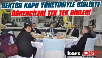 KAÜ Rektörü Kapu Öğrencileri Dinledi