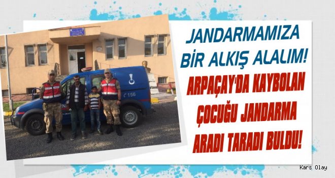 Kaybolan Çocuğu Jandarma Aradı Taradı Buldu